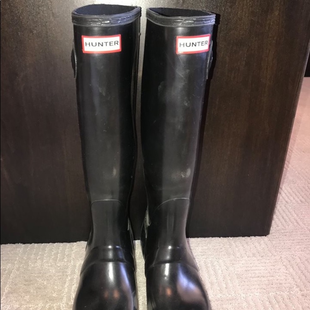 Tall Black Hunter Boots